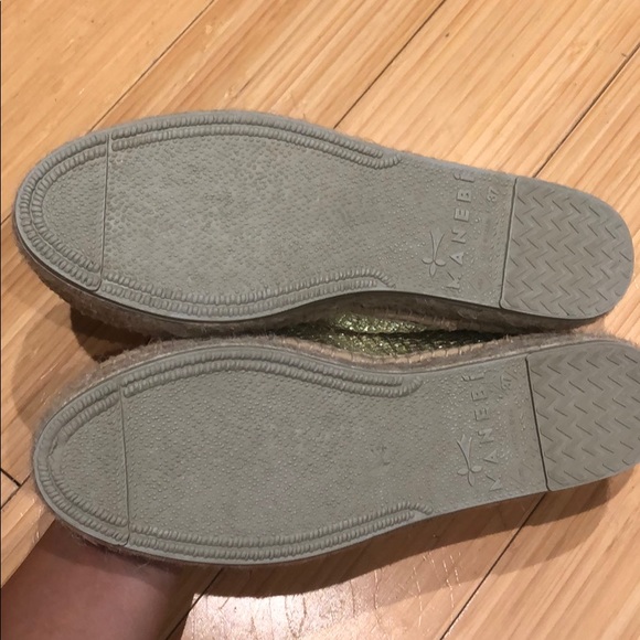 Metallic Gold Espadrilles - Picture 3 of 9